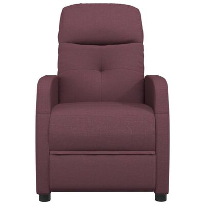 vidaXL Elektrinis masažinis krėslas, violetinės spalvos, audinys