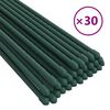 vidaXL Sodo augalų kuoliukai, 30vnt., žalios spalvos, 180cm, plienas