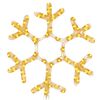 vidaXL Kalėdinė dekoracija snaigė su 72 &scaron;iltomis baltomis LED, 38x37cm