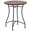 vidaXL Mozaikinis bistro staliukas, rudos spalvos, 60cm, keramika