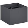 vidaXL Sodo vazonas Antracito 80 x 80 x 60 cm &Scaron;altai valcuotas plienas