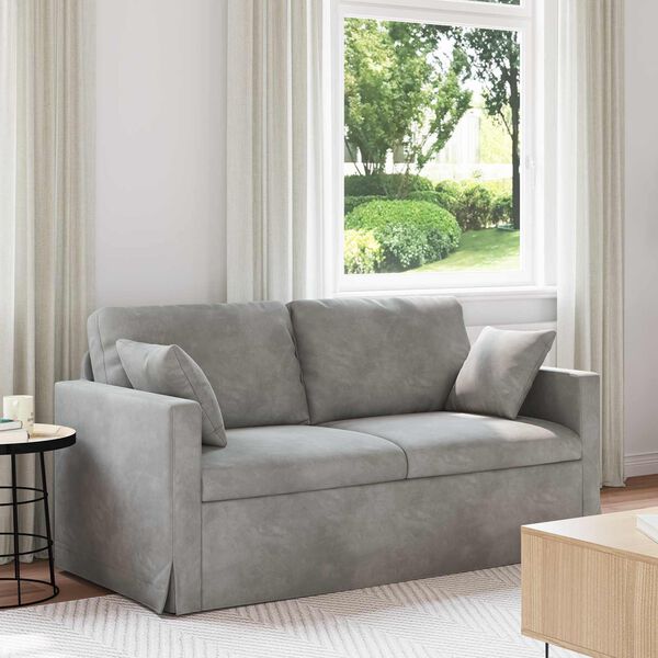 vidaXL Sofa &Scaron;viesiai pilka Bendri matmenys: 158 x 78 cm (P X G x A)