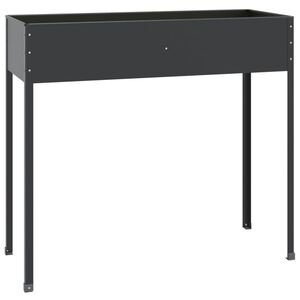 vidaXL Sodo lovelis, antracito, 100,5x40,5x90cm, galvanizuotas plienas