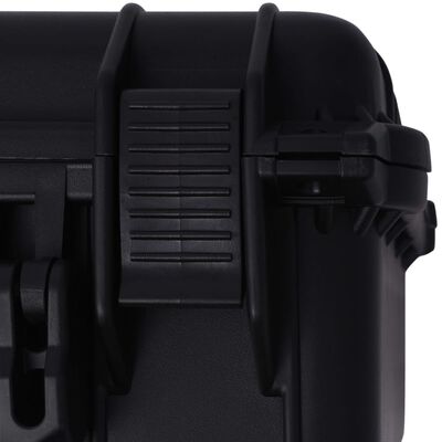 vidaXL Lagaminas įrangai, 40,6x33x17,4 cm, juodos spalvos