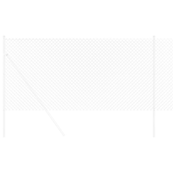 vidaXL Grandinės ry&scaron;io tvora Sidabro 25 x 1,2 m Galvanizuotas plienas