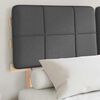 vidaXL Lovo rėmas su apmu&scaron;tu galvūgaliu Tamsiai pilka 120 x 200 cm