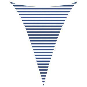 vidaXL Saulės burė Mėlyna ir balta 3 x 4 x 4 m