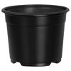 vidaXL Apvalus gėlių vazonas 200 vnt. Juoda &Oslash; 10 x 8 cm Plastmasė