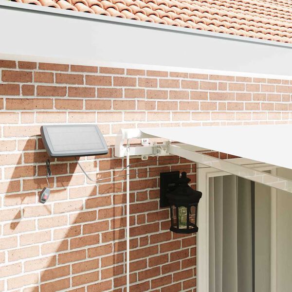 vidaXL Ištraukiama markizė Balta 400 × 300 cm Audinys ir plienas