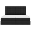 vidaXL Saugos lova su čiužiniu Juoda 180 x 200 cm Dirbtinė oda