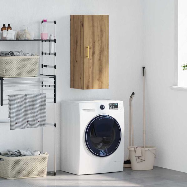 vidaXL Pakabinama spintelė Amatininkų ąžuolas 34,5 x 34 x 90 cm