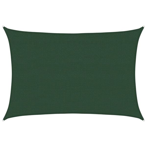 vidaXL Uždanga nuo saulės, tamsiai žalios spalvos, 4x5m, HDPE, 160g/m&sup2;