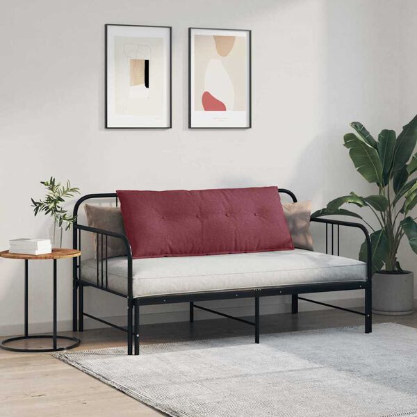 vidaXL Apsaugos Pagalvė Vyno raudona 120 x 19 x 50 cm audinys