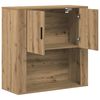 vidaXL Sieninė spintelė su lentyna artisano ąžuolo 80 x 33 x 80 cm