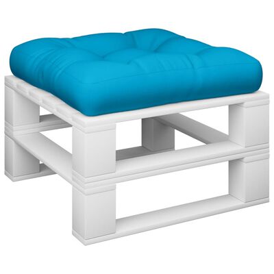vidaXL Paletės pagalvėlė, mėlynos spalvos, 60x60x12cm, audinys