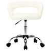 vidaXL Valgomojo kėdės, 4vnt., baltos spalvos, dirbtinė oda