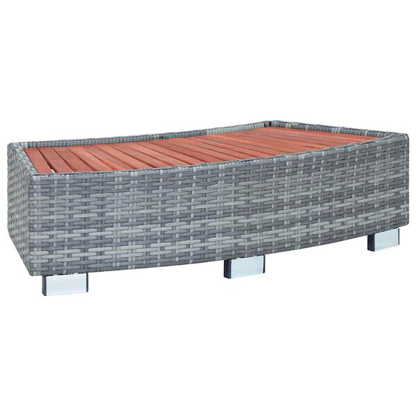 vidaXL Laiptelis Spa baseinui, 92x45x25cm, poliratanas