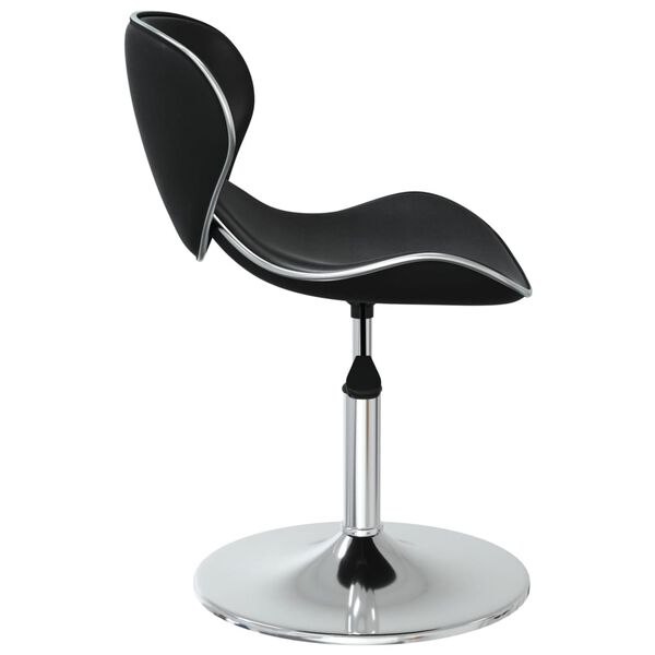 vidaXL valgomojo kėdės, 6vnt., juodos spalvos, dirbtinė oda