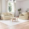 vidaXL Sofa 2 pcs Kreminė 144 x 80 x 85 cm audinys