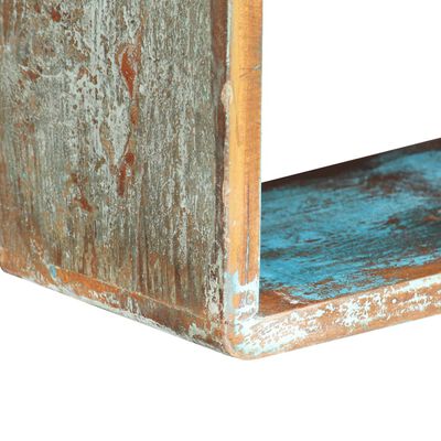vidaXL Sieninių lentynų rinkinys, 3 dalių, perdirbtos medienos masyvas