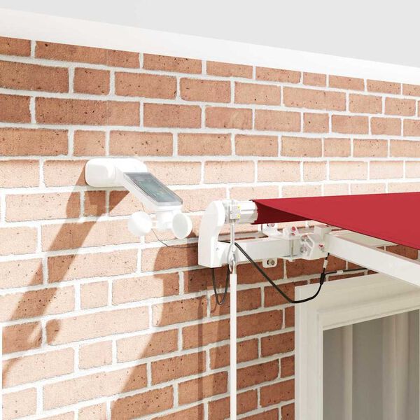 vidaXL I&scaron;traukiama markizė Raudona 300 x 250 cm Poliesteris ir Metalas