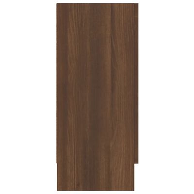 vidaXL Vitrininė spintelė, ruda ąžuolo, 120x30,5x70cm, mediena