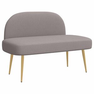 vidaXL Aptrauktas suolelis su atlo&scaron;u Taupe 110 x 60 x 76 cm