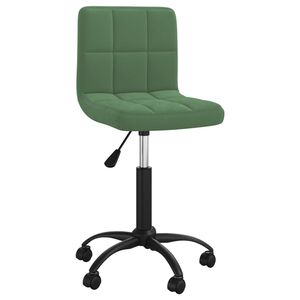 vidaXL Pasukama biuro kėdė, tamsiai žalios spalvos, aksomas