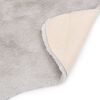 vidaXL Kilimas, pilkos spalvos, 65x95cm, dirbtinis triu&scaron;io kailis