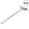 vidaXL Plūduriuojančių lentynų laikikliai, 12 vnt., &Oslash;12x200 mm, plieno