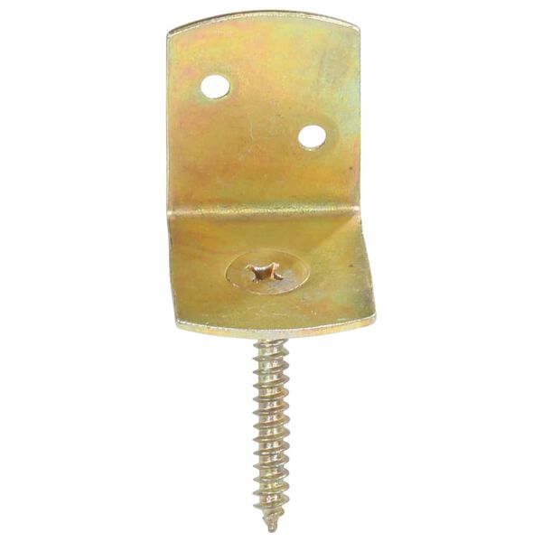 vidaXL Tvoros segmento laikikliai, 24vnt., galvanizuotas metalas