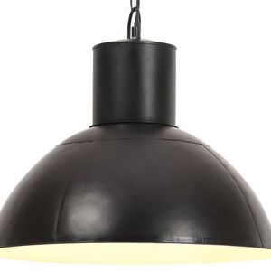 vidaXL Pakabinamas &scaron;viestuvas, juodas, 48cm, 25W, apskritas, E27