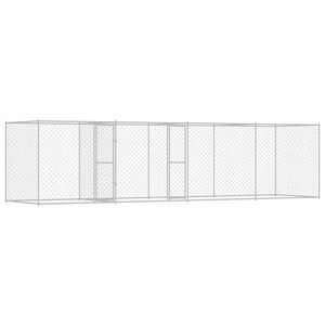 vidaXL &Scaron;uns narvas Sidabro 600 x 200 x 200 cm Cinkuota plienas