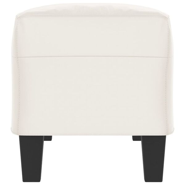 vidaXL Suoliukas, smėlio spalvos, 100x35x41cm, mikropluo&scaron;to audinys