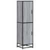 vidaXL Highboard Gray Sonoma inžinerinis medis ir metalas