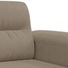 vidaXL Dvivietė sofa, taupe spalvos, 120cm, mikropluo&scaron;to audinys