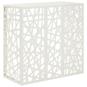vidaXL Kondicionierių uždangalas Balta 110 x 50 x 105 cm Plienas