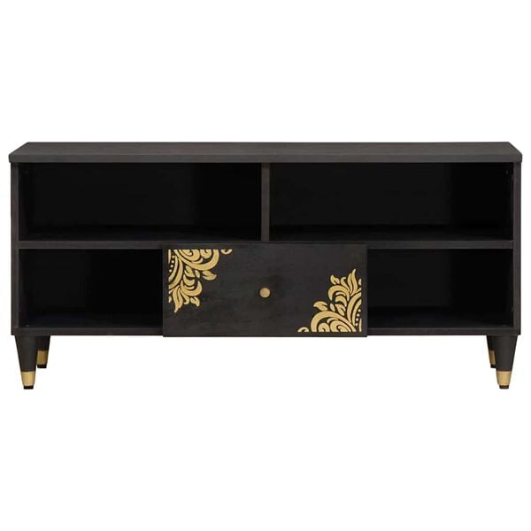 vidaXL Televizoriaus spintelė su stalčių Juoda 100 x 33 x 46 cm