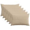 vidaXL Pagalvėlės užvalkalas 6 pcs ALMELO Taupe 30 x 50 cm mančester