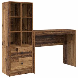 vidaXL Stalas Senas medis 145,5 x 40 x 127 cm 2 vnt.