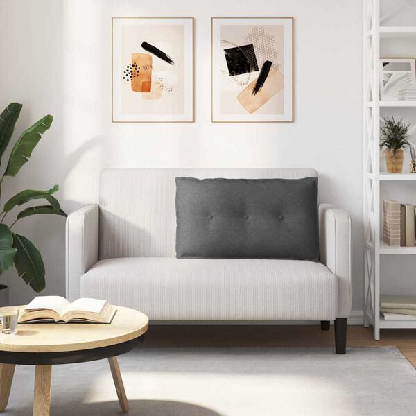 vidaXL Apsaugos Pagalvė Tamsiai pilka 80 x 50 cm Kordūrinis audinys