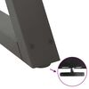 vidaXL Valgomojo stalo kojos, 2 vnt., antracito spalvos, 50x(72-73,3) cm, plienas