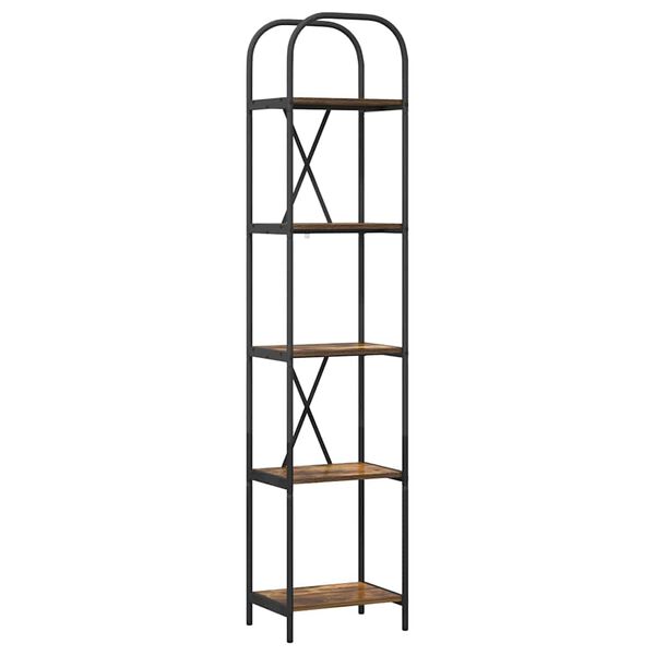 vidaXL Knygų lentyna Rūkyta ąžuolas 40 x 30 x 183 cm Apdirbta mediena