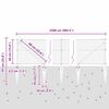vidaXL Tvorelės stulpas Pilka 25 x 0,4 m (36 mm tinklas)