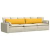 vidaXL Sofa Pagalvės 2 pcs &Scaron;viesi geltona 145 x 40 cm