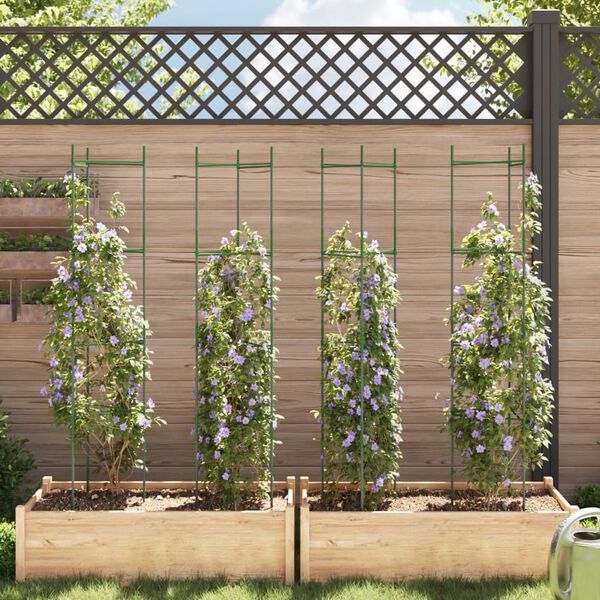 vidaXL Pomidorų narvai, 4vnt., 154 cm Plienas ir PP