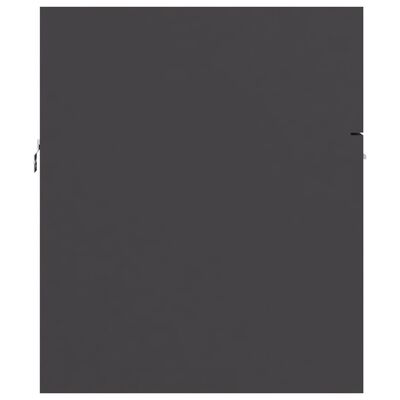 vidaXL Praustuvo spintelė su įmontuotu praustuvu, pilkos spalvos, MDP