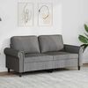 vidaXL Trivietė sofa, tamsiai pilkos spalvos, 180cm, aksomas