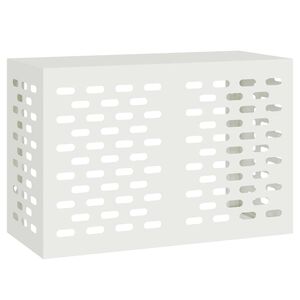 vidaXL Kondicionierių uždangalas Balta 90 x 40 x 60 cm Plienas