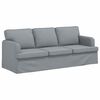 vidaXL Sofa 2 pcs &Scaron;viesiai pilka 144 x 80 x 85 cm audinys